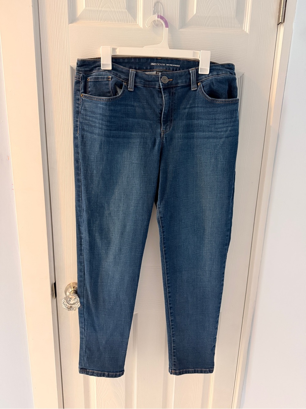 INC International Concepts Women's Dark Blue Straight Leg Jeans